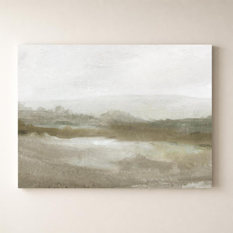 Vallée douce par Carol Robinson - Graphisme sur toile, H 18 po x l 24 po, Toile tendue, Ne s’applique pas