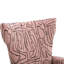 Fauteuil à oreilles en velours Citium-1807437127