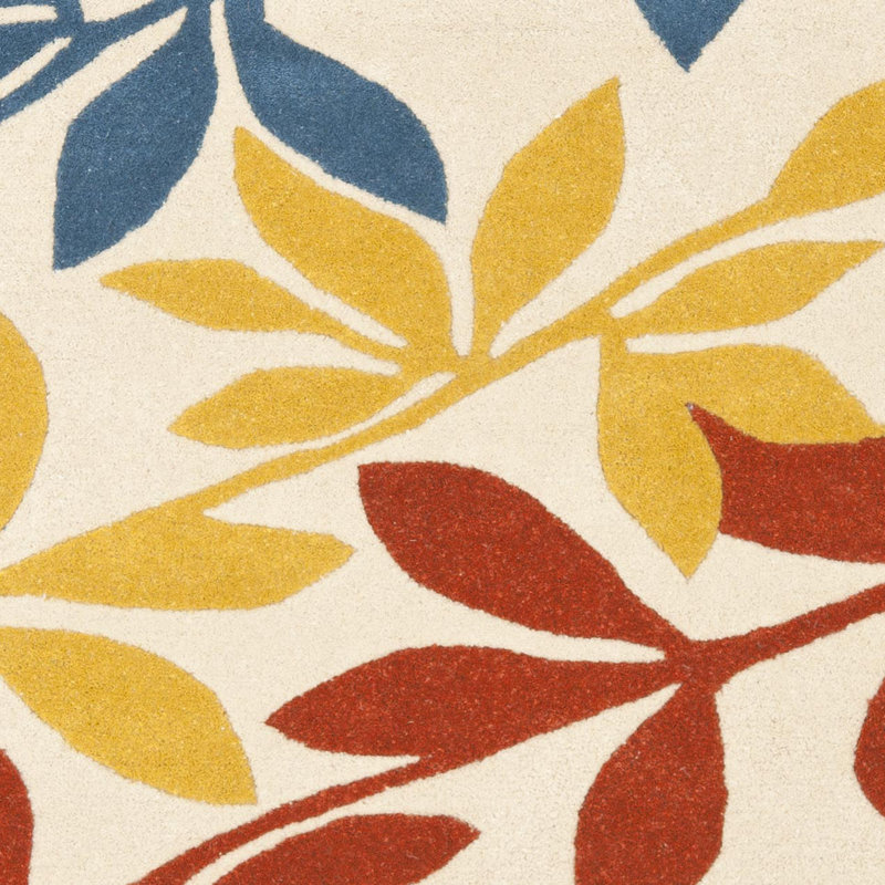 Avayah Soho Hand Tufted Wool And Viscose Floral Rug, Rectangle 7'6" x 9'6"