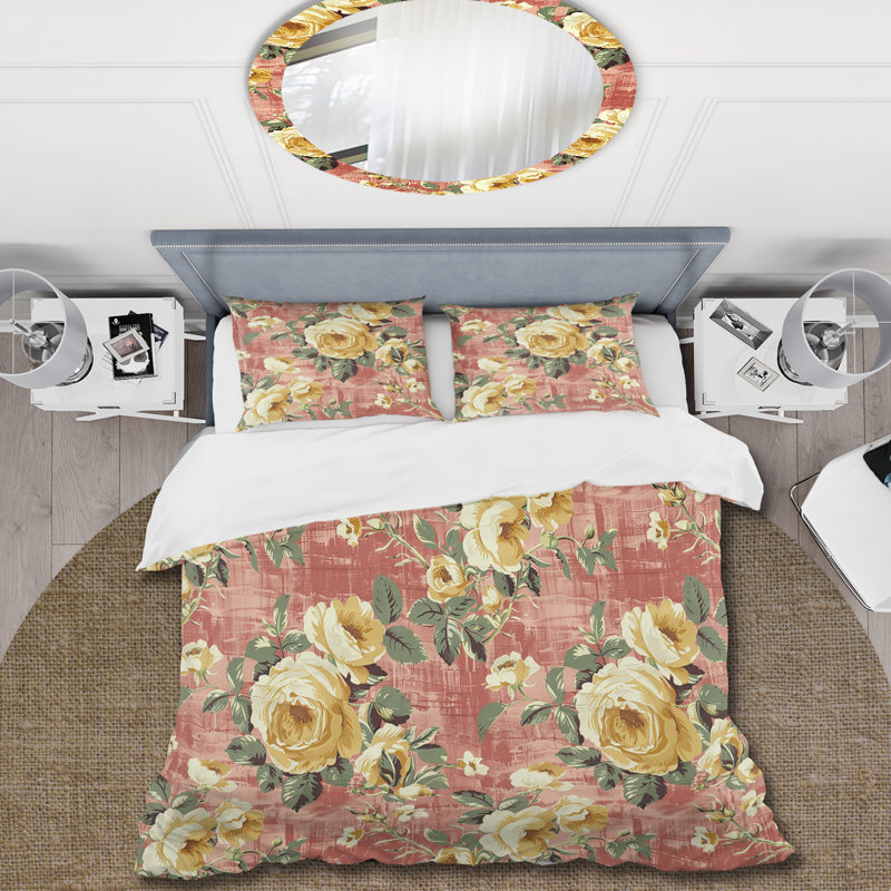 Ensemble de housse de couette Farmhouse, Housse de couette très grand + 2 taies décorativ