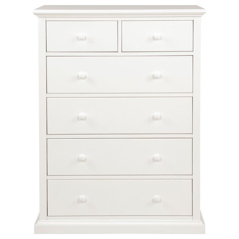 Sumerlin 6-drawer Bedroom Chest of Drawers White, White