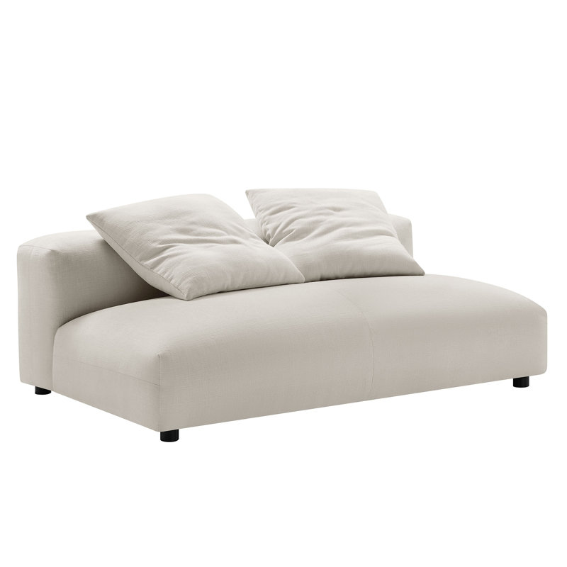 Causeuse modulaire rembourrée Solace, Tissu de sel
