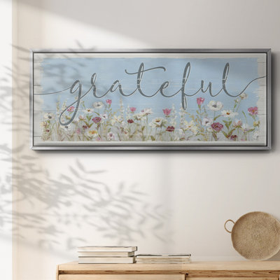 «Bloomin Around Grateful», toile encadrée