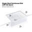 Évier de cuisine en argile réfractaire durable, style maison de campagne blanche 36 po