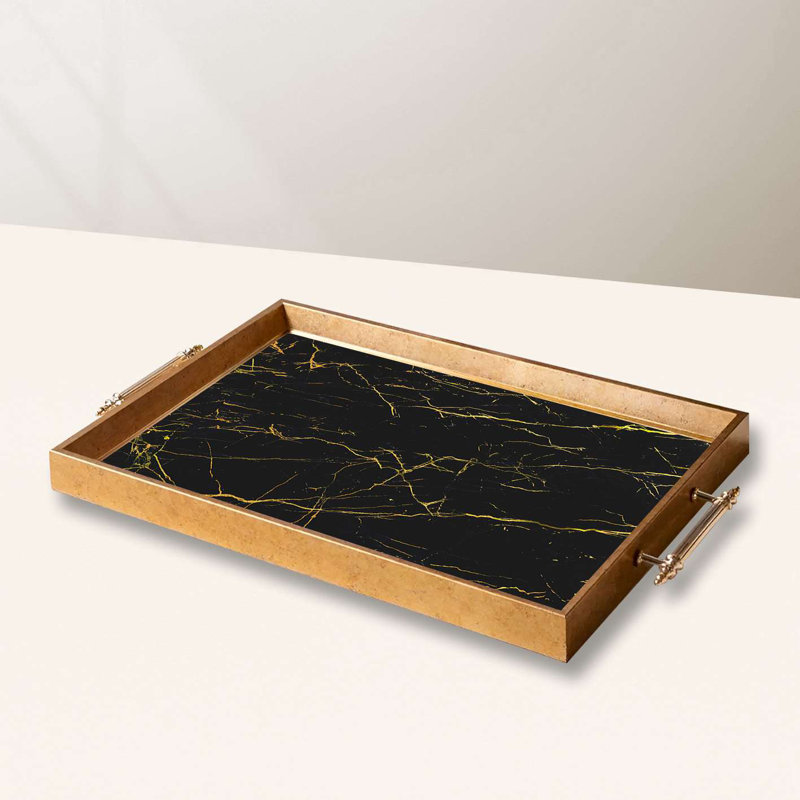 Elegant Glass Serving Tray, 19.7 x 11.4 x 1.4 inches | 100% High-Quality Glass | Perfect for Entertaining & Serving | Stylish and Functional Design for Home & Parties | Durable and Easy to Clean