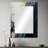 Gold and blue marble essence magic I - Marble Wall Mirror, Gold Decorative Mirror, Printed Metal Art-1397425151
