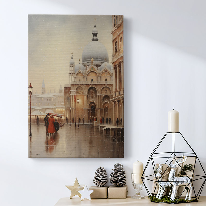 Art des Fêtes de Noël - Toile tendue avec châssis DLIV, H 18 po x l 12 po
