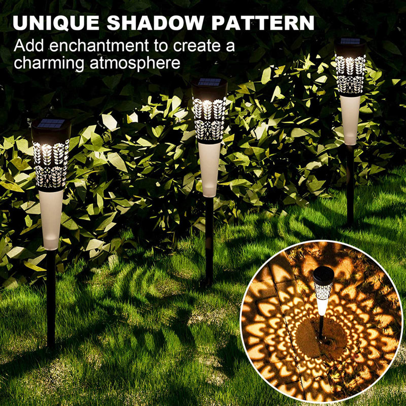 Solar Powered Waterproof Led Path Landscape Lights, Cold White