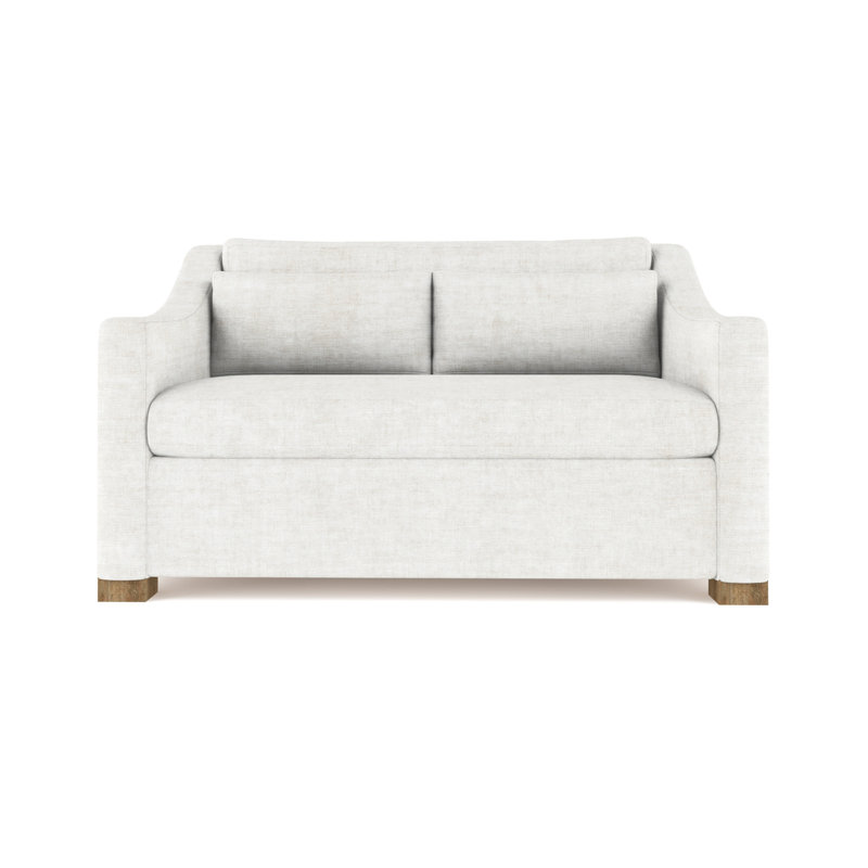 Crosby Slope Arm Loveseat, Weathered, 32.5" H x 60" W x 43" D, Distressed Leather Cognac