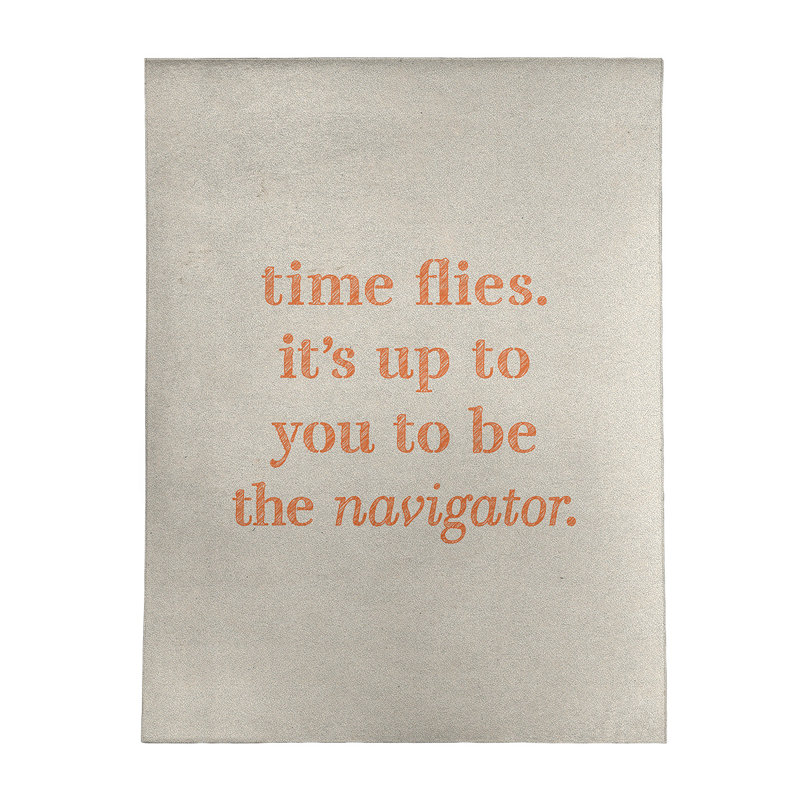 Tapis en chenille de polyester Quotes, Rectangle 5 pi x 7 pi