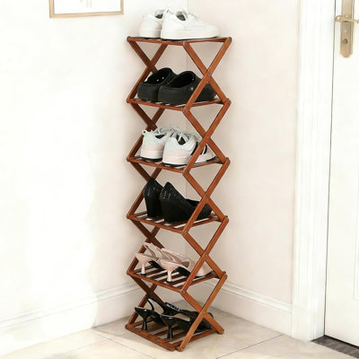 Bamboo Shoe Rack 6 Tier