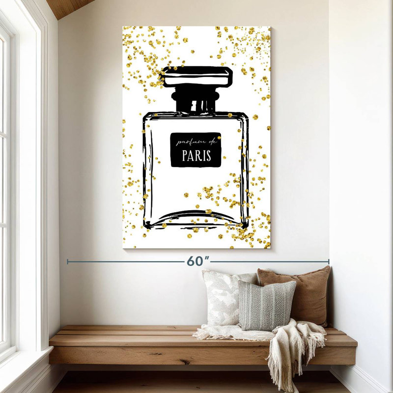 Senne Glitter Perfume I, 51" H x 34" W