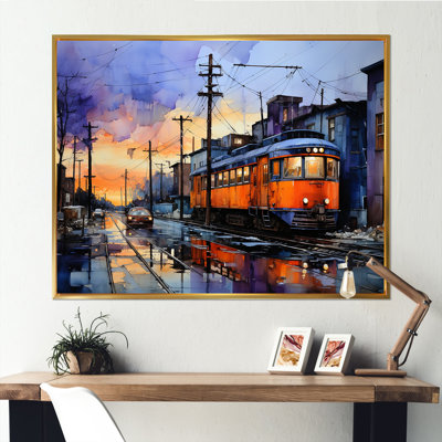 " Cobalt Contrast Factory Street Trains "
