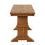 Fortville 78" Solid Wood Oak Finish Top Dining Set With X-Back Chairs - 7-Piece, Oak Finish Base Table, Chairs And Bench-1765461980-1765461981