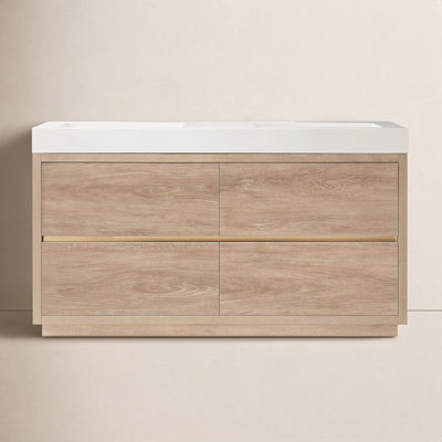 Beira 59.8'' Double Bathroom Vanity