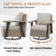 Ensemble 2 pièces de chaises de patio pivotantes en osier avec table d'appoint-120465005