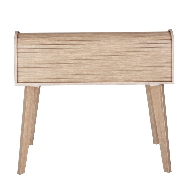 Caruso Solid Wood Writing Desk, Oak