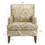 Chaises d'appoint pour beau salon, aspect de tissu jaune beige, siège rembourré en éponge haute densité, fabrication à câblage fin, joint de peinture de pied de bouleau, guide d'assemblage facile Option de siège confortable -