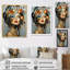 «Glam Harmonious Cubist Woman Portrait I», art mural sur toile tendance-90894877-121177024-90894879