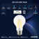 Equivalent A19 E26/Medium (Standard) Dimmable LED Smart Bulb