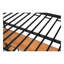 Lit mezzanine simple avec tablettes de table / métal robuste robuste / tablettes de table intégrées / réduction du bruit / garde-corps de sécurité / 2 échelles latérales / certification PCC / aucun sommier tapissier requis