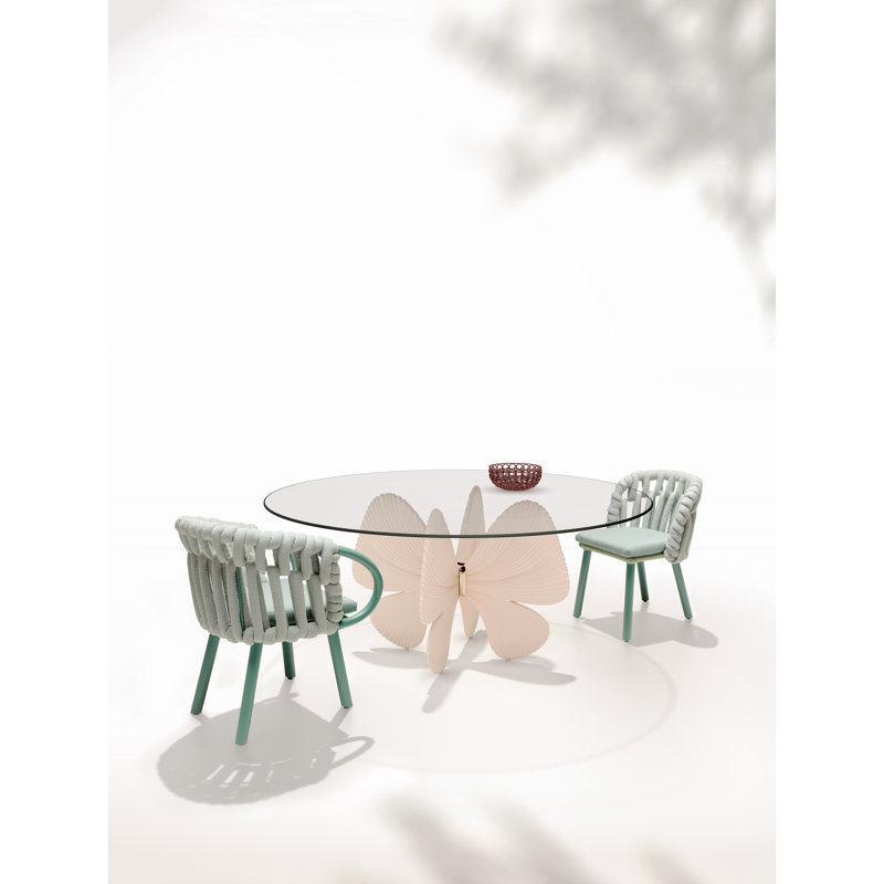 Knit Outdoor Lounge Chair, Hampton Mid Gray/Carrion Almond, Carrion Almond/Pale Gray
