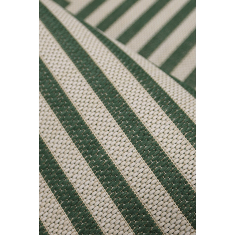 Striped Indoor / Outdoor Area Rug, Rectangle 160 x 230 cm