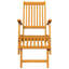 Ensemble de 2 chaises longues d'extérieur, en bois d'acacia, réglables, 22 po