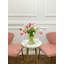 Real Touch Tulip Faux Floral Arrangement In Glass Vase