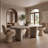 Slone - Modern Beige Concrete Dining Table