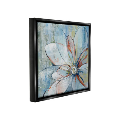"Cadre moderne à fleurs flottantes" par Max Maxx sur toile