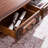 Brown Solid Wood Rectangular Coffee Table-215230715