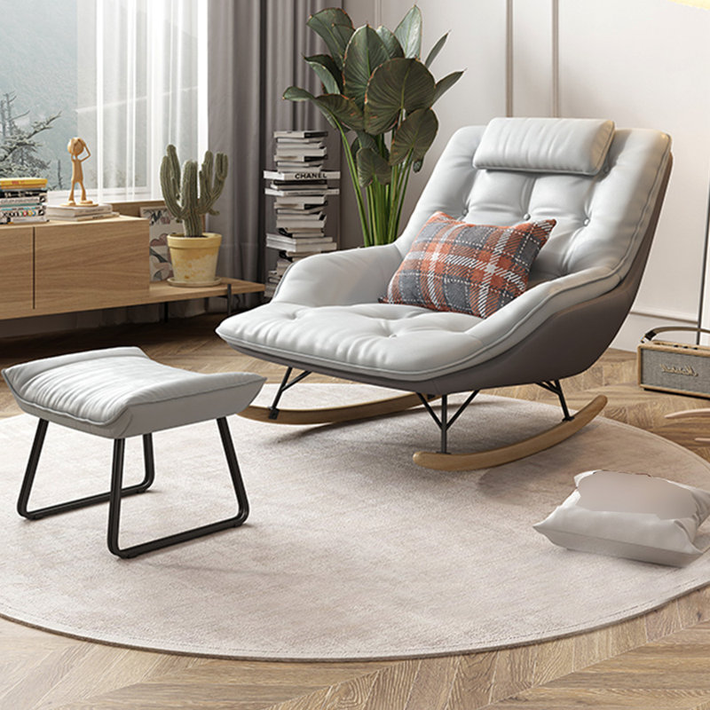Chaise berçante à roulettes Sledge Type, Gris