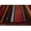 Tapis rayé en laine Kilim 6 x 9