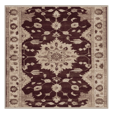 Machine Washable Overdyed Beige Area Rug