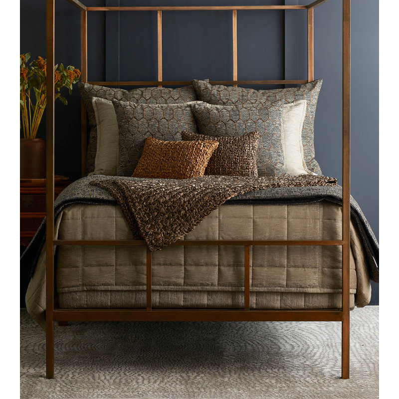 Stria Coverlet, King Coverlet, Bronze