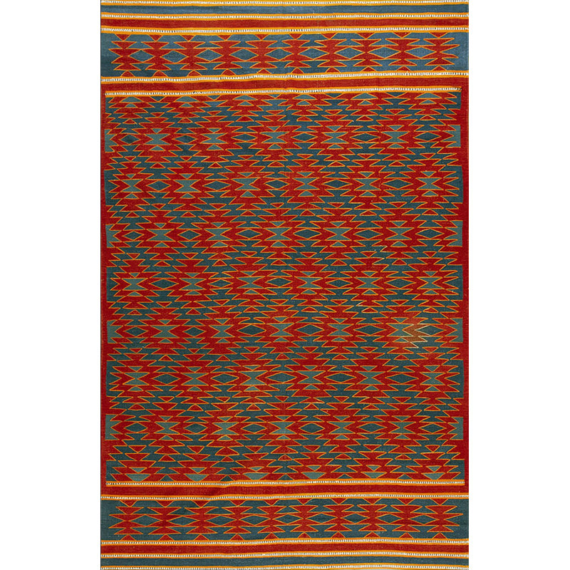 Antique Dhurrie Hallway Runner Cotton Blue Rug