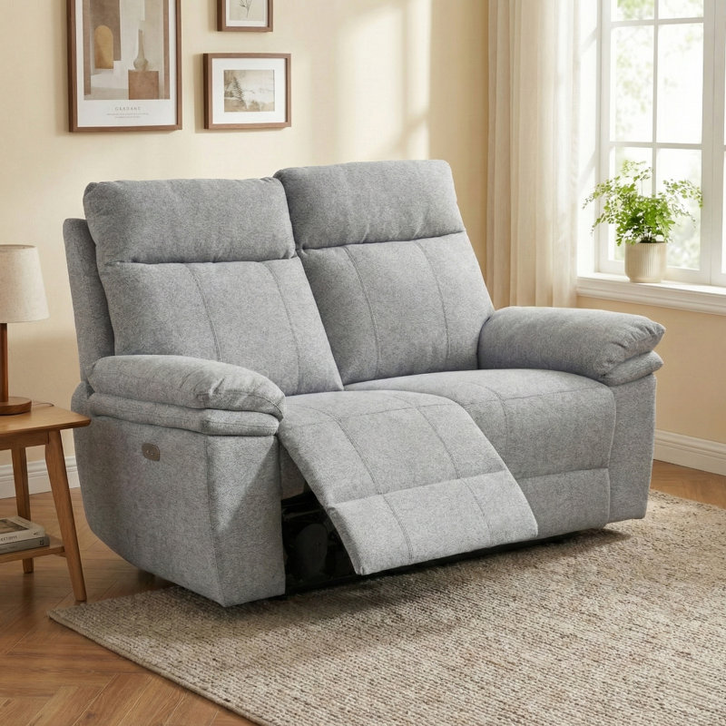 Cooney 2 Seater Electric Reclining Loveseat, Grey