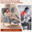 Fauteuil inclinable moderne en chenille avec repose-pieds, fauteuil à bascule manuel avec appui-tête réglable et repose-pieds à bouton-poussoir-134702820