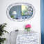 Trubadur Blue And White Bone Inlay Oval Wall Mirror-35164448