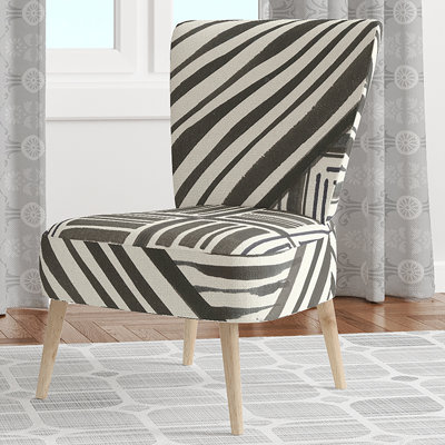 Chaise d'appoint rembourrée à motif floral - Chaise d'appoint moderne à motif floral