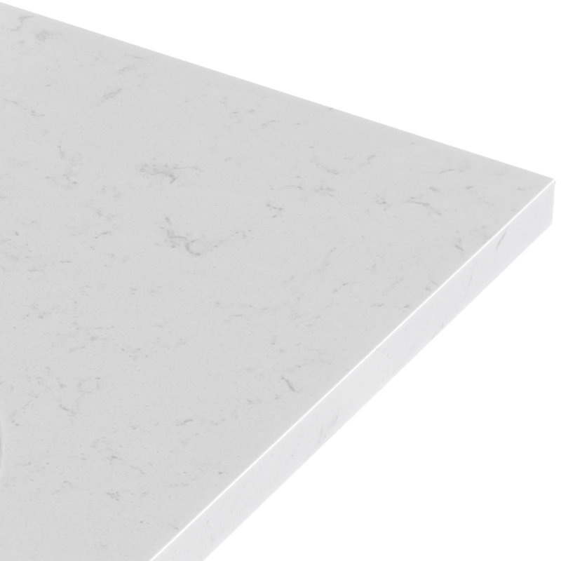 ARIEL Kelly 48 Single Sink Bathroom Vanity with Carrara Quartz Top, Gray, 48"