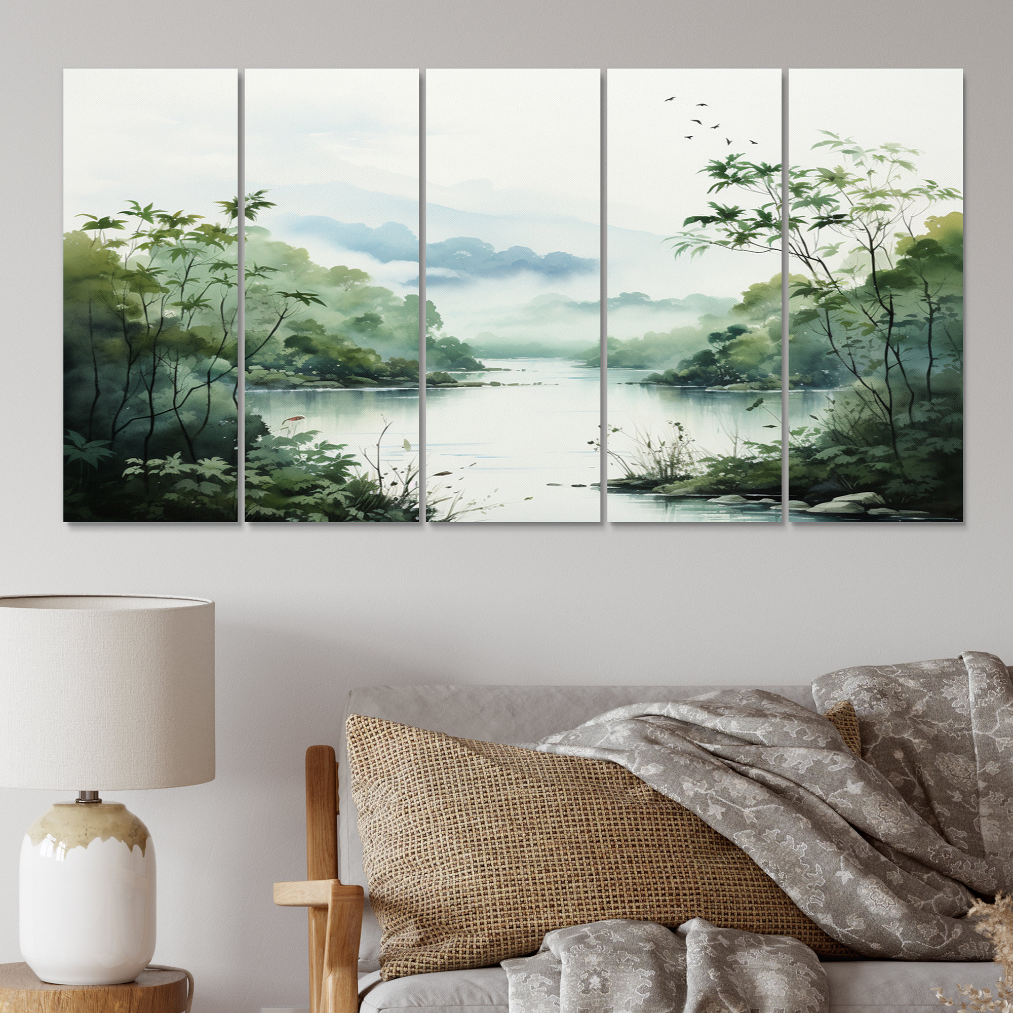 Loon Peak® Tranquil Oasis II - Countryside Canvas Print - 5 Equal ...