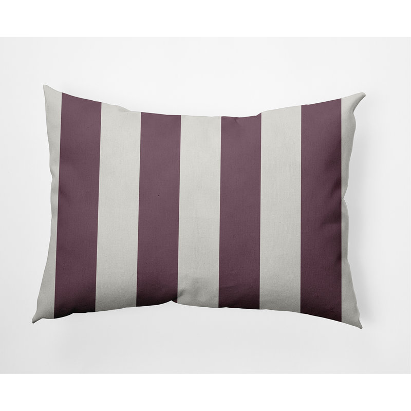 Coussin Stripe, Mauve ancien, 14 po x 20 po