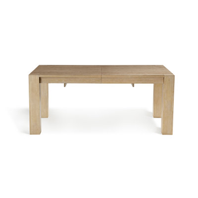 70.9" -92.5" Extendable Oak Dining Table