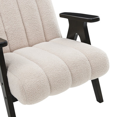 Siège luxueux avec chaise d'appoint à structure en bois élégante et confortable