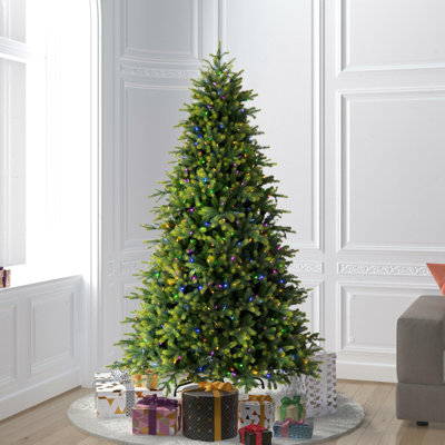 7.5' Lighted Fir Christmas Tree