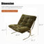 Sharyn moderne avec structure en métal chromé, coussin moelleux rembourré pour des sièges confortables dans le bureau à domicile, la chambre à coucher ou la salle à manger.-1368189412