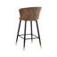 Abbigale Upholstered Counter Stool with Metal Frame