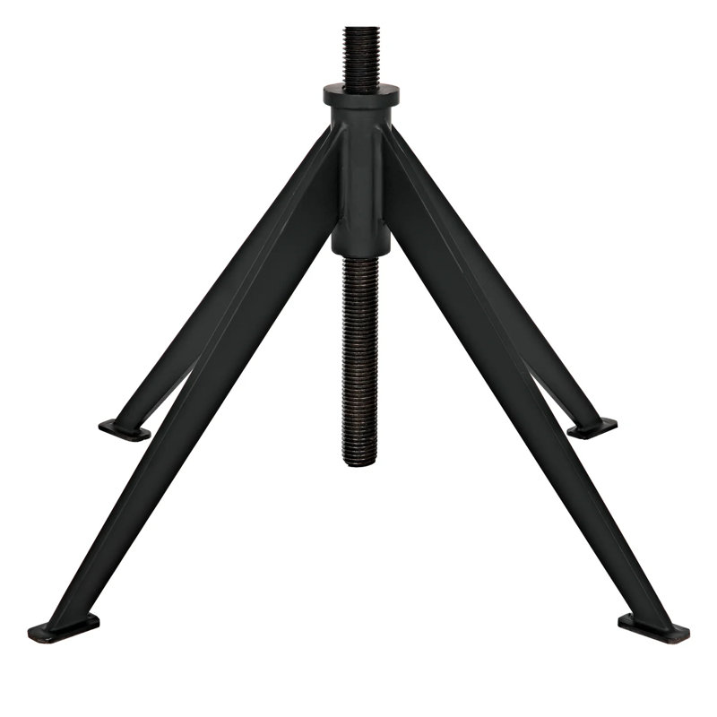 Edith Marble End Table, Matte Black